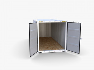 20ft shipping container pil Modelo 3D