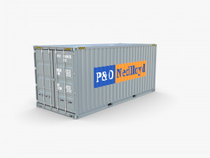 20ft shipping container po nedlloyd v1 3Dモデル