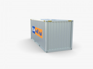 20ft shipping container po nedlloyd v1 3Dモデル