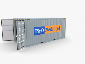 20ft shipping container po nedlloyd v1 3Dモデル