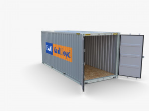 20ft shipping container po nedlloyd v1 3Dモデル