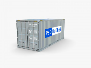 20ft shipping container po nedlloyd v2 3D Model