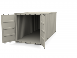 20ft shipping container po nedlloyd v2 3D Model