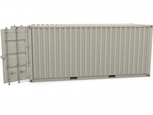 20ft shipping container po nedlloyd v2 3D Model