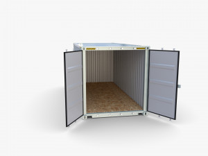 20ft shipping container po nedlloyd v2 3D Model