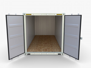 20ft shipping container po nedlloyd v2 3D Model