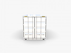 20ft shipping container po v2 3D Model