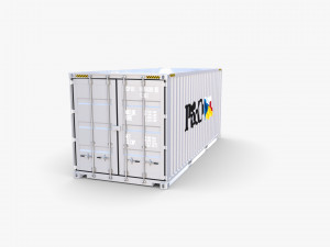20ft shipping container po v2 3D Model