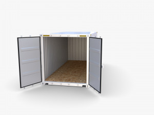 20ft shipping container po v2 3D Model
