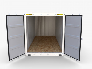 20ft shipping container po v2 3D Model