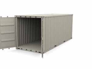 20ft shipping container po v2 3D Model