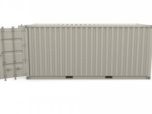 20ft shipping container po v2 3D Model