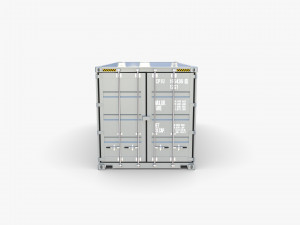 20ft shipping container qube v1 3D 模型
