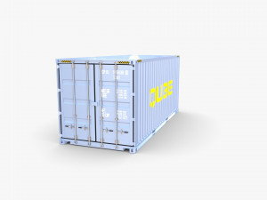 20ft shipping container qube v2 3D Model