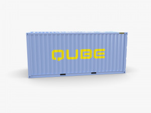20ft shipping container qube v2 3D Model