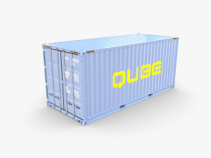 20ft shipping container qube v2 3D Model