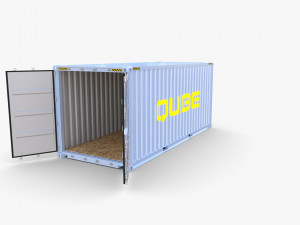 20ft shipping container qube v2 3D Model