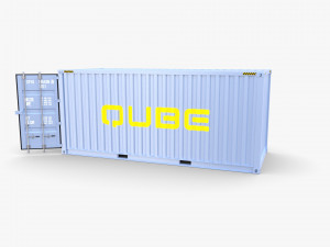 20ft shipping container qube v2 3D Model