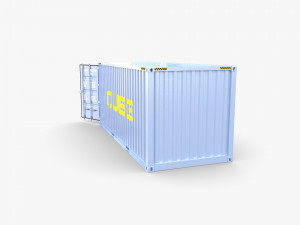 20ft shipping container qube v2 3D Model