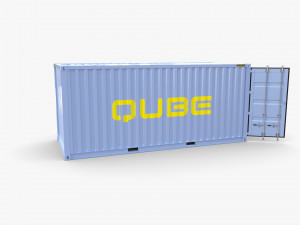 20ft shipping container qube v2 3D Model