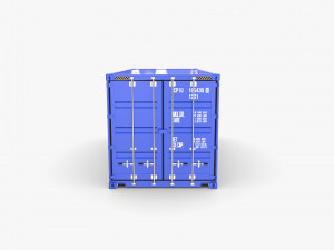20ft shipping container safmarine v2 Modèle 3D