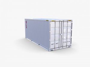 20ft shipping container tex v2 3D Модель