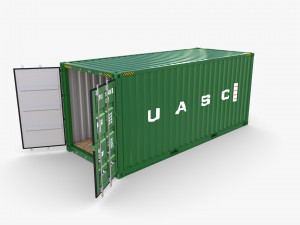20ft shipping container uasc v1 3D 模型