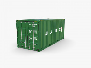 20ft shipping container uasc v1 Model 3D