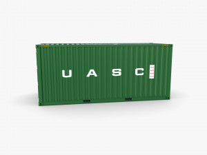 20ft shipping container uasc v1 Model 3D