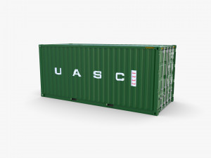 20ft shipping container uasc v1 Model 3D