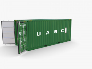 20ft shipping container uasc v1 Model 3D