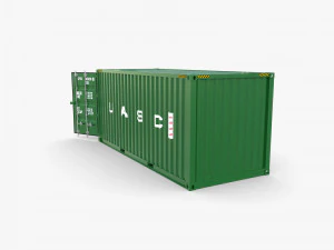 20ft shipping container uasc v1 3D Model