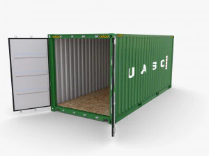 20ft shipping container uasc v1 3D Model
