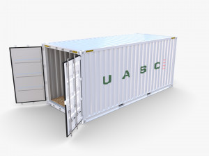 20ft shipping container uasc v2 3D 模型