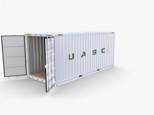 20ft shipping container uasc v2 3D Model