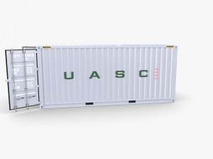 20ft shipping container uasc v2 Modelo 3D