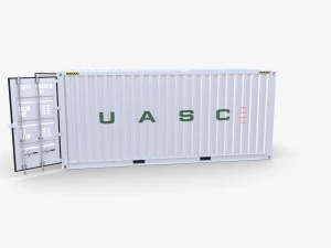 20ft shipping container uasc v2 3D Model