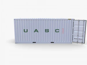 20ft shipping container uasc v2 3D Model