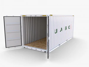 20ft shipping container uasc v2 3D Model