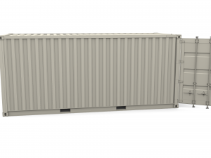 20ft shipping container uasc v2 Modelo 3D