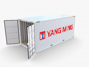 20ft shipping container yang ming 3D Model