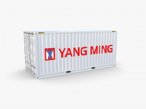 20ft shipping container yang ming 3D 模型