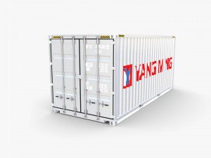 20ft shipping container yang ming 3D 模型