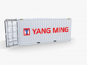 20ft shipping container yang ming 3D 模型