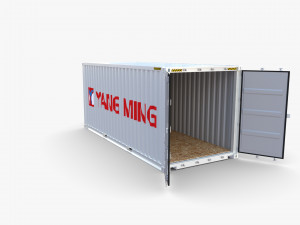 20ft shipping container yang ming 3D 模型