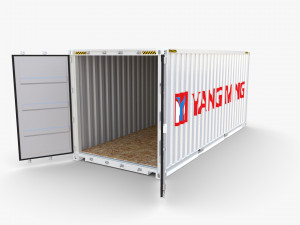 20ft shipping container yang ming 3D 模型