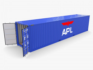 40ft shipping container apl 3Dモデル