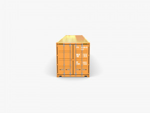 40ft shipping container containerships Model 3D
