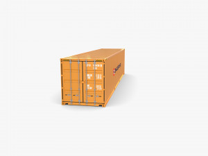 40ft shipping container containerships Model 3D