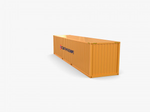 40ft shipping container containerships Model 3D